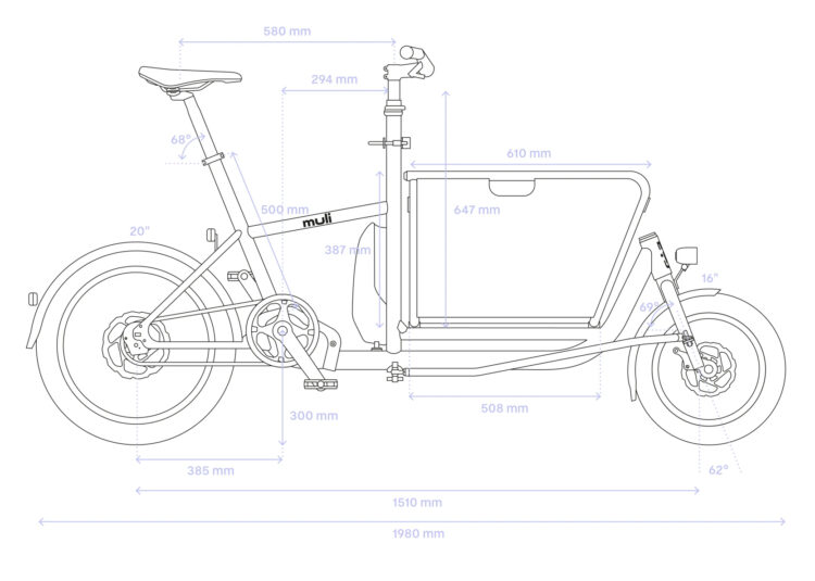 muli bikes dimensions