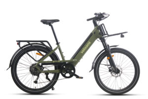 Veloomi Daily commuter ebike olive green