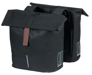 basil city double bag black 28 32l